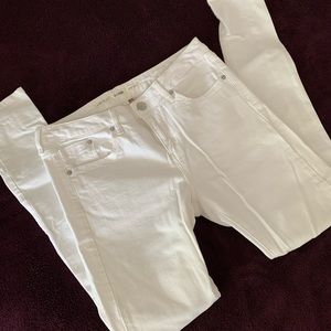 Topshop Jamie White Stretch Skinny Jeans W30 L32